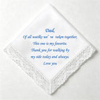 CouldNook Sentiment Handkerchief - Wedding Gift Keepsake