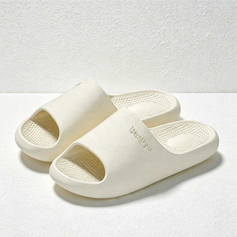 CouldNook Cushioned EVA Open Toe Slide Slippers - Soft Home Accent