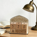 CouldNook Beech Wood Reading Counter - Digit Tracker Desk Ornament