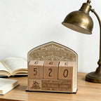 CouldNook Beech Wood Reading Counter - Digit Tracker Desk Ornament