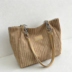 CouldNook Pleated Shoulder Tote Bag - Vanity Carry Accent