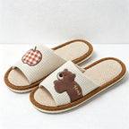 CouldNook Apple Animal Open Toe Slippers - Cheerful Room Accent