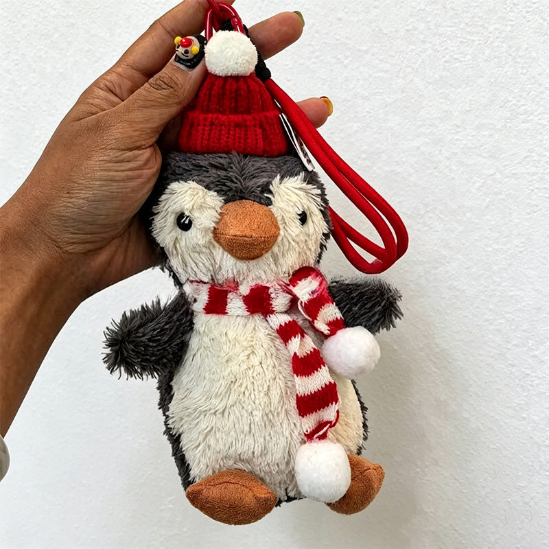 CouldNook Winter Penguin Plush Bag Charm - Seasonal Carry Accent