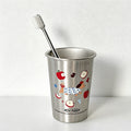 CouldNook Polka Dot Dog Rinse Cup - Durable 304 Stainless Steel Tumbler