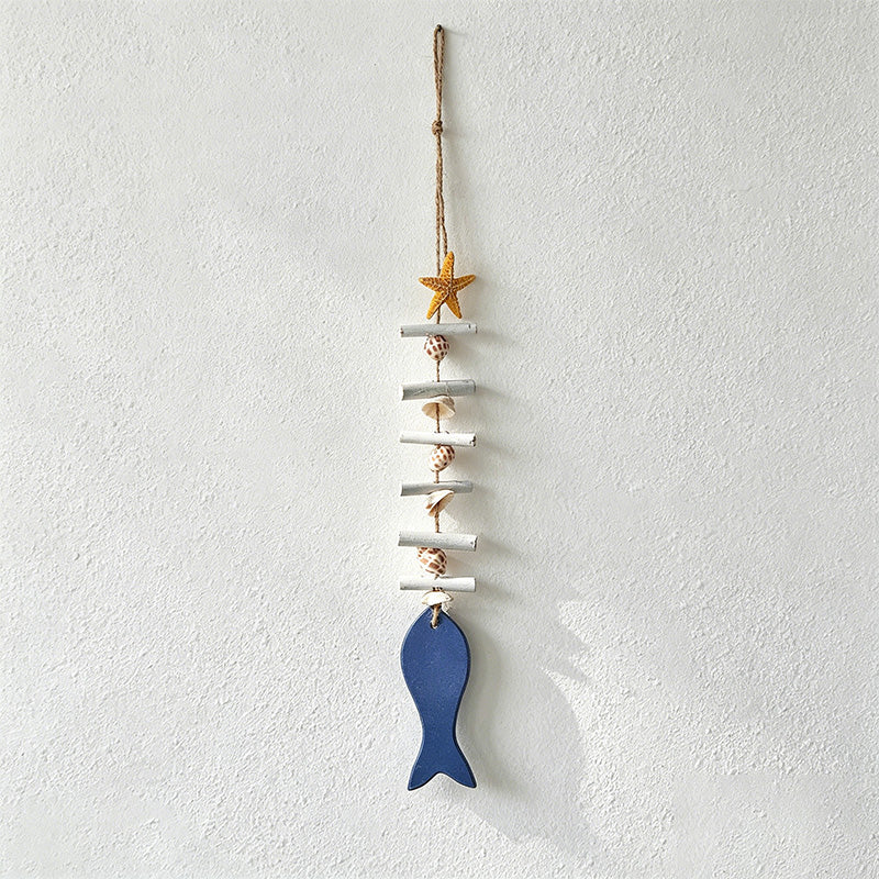CouldNook Mediterranean Fish & Starfish Hanging - Coastal Shell Ornament