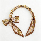 CouldNook 16.54'' Khaki Series Pattern Bow Chain Bag Strap - Everyday Accent