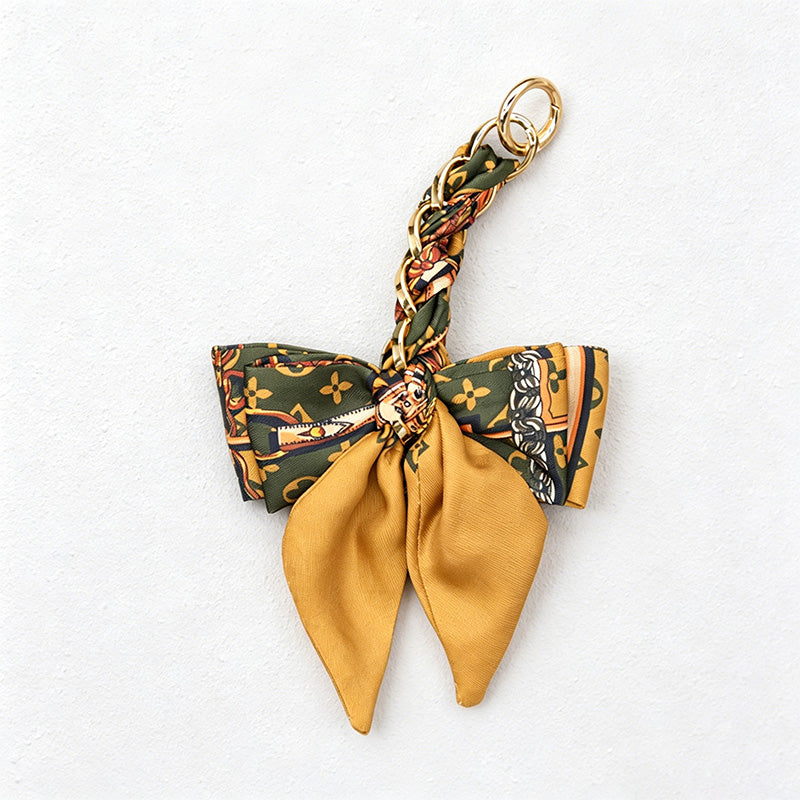 CouldNook 6.69’’ Leaf Pattern Bow Bag Extender - Bag Accent