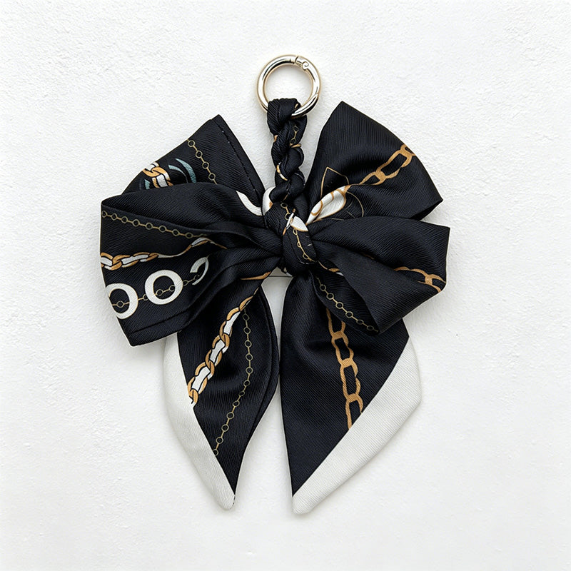 CouldNook 5.51''  Pattern Bow Bag Charm - Handle Accent