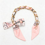 CouldNook 16.54’’ Printed Bow Chain Bag Strap - Soft Accent