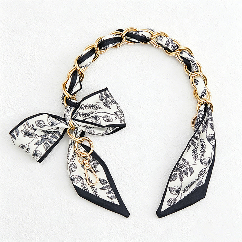 CouldNook 16.54'' Pattern Bow Chain Bag Strap - Everyday Accent