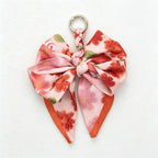 CouldNook 5.51''  Red Series Pattern Bow Bag Charm - Handle Accent