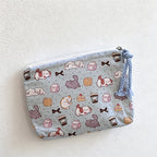 CouldNook Print Canvas Cosmetic Pouch - Small Storage Accent