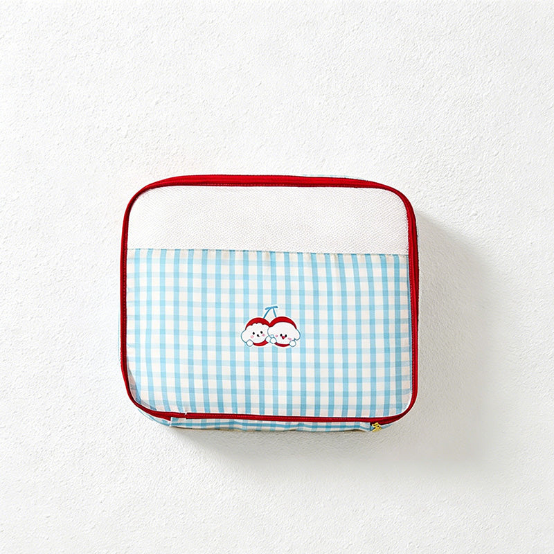 CouldNook Check Pattern Travel Storage Pouch - Dry Wet Helper
