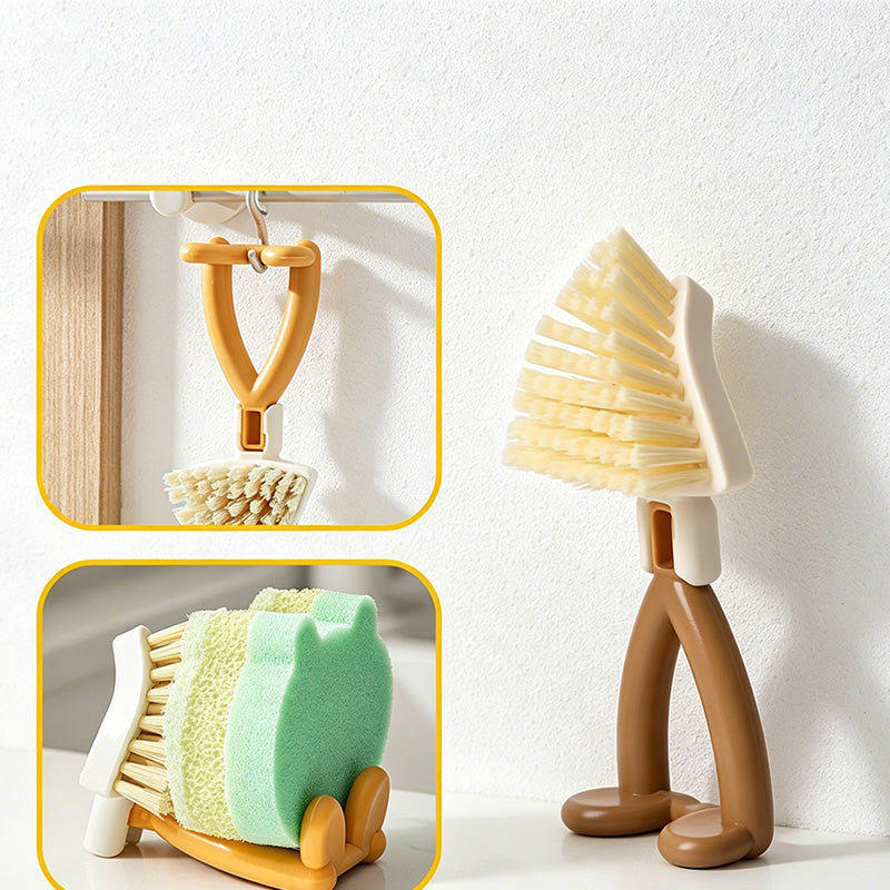 CouldNook Foldable Triangle Cleaning Brush - Home Cleaning Tool