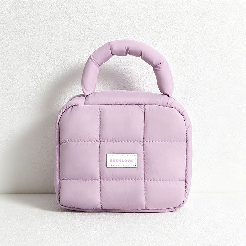 CouldNook Puffy Handle Cosmetic Bag - Tabletop Beauty Accent