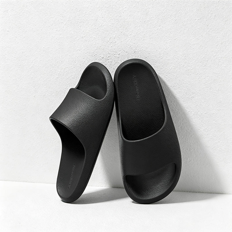CouldNook Open Toe Colors Home Slippers - Practical Room Accent