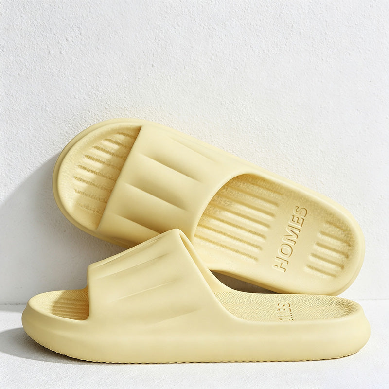 CouldNook Ribbed Sole Home Slippers - Easy Storage Accent