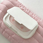 CouldNook Quilted Stripe Tissue Bag - Aesthetic Portable Fabric Case