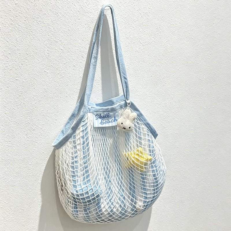 CouldNook Plaid Flower Shoulder Tote Bag - Soft Carry Accent
