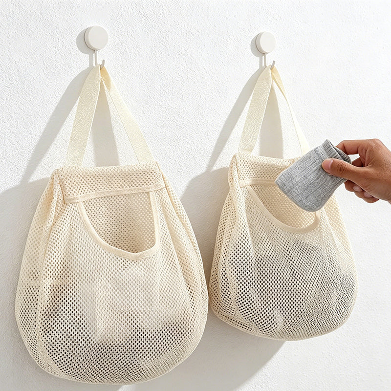 CouldNook Mesh Hanging Storage Bag - Home Organizer Bag