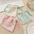 CouldNook Floral Sheer Drawstring Gift Pouch - Vanity Accent