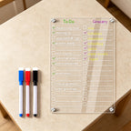 CouldNook Acrylic Weekly Checklist Board - Home Planning Organizer