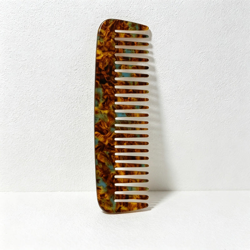 CouldNook Shell Shape Tortoiseshell Pocket Comb - Easy Storage Accent