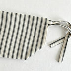 CouldNook Minimalist Striped Tissue Box - Aesthetic Fabric Storage Bag