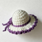 CouldNook Mini Hand Crochet Santa Hat - Pet & Doll Festive Accessory