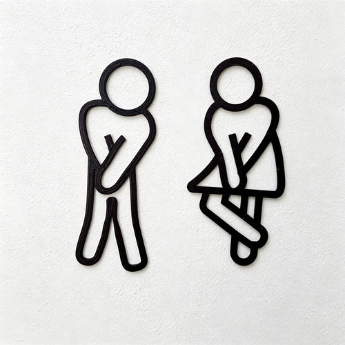 CouldNook 1Pair Of Restroom Figure Wall Sign - Door Marker Decor