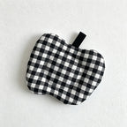 CouldNook Apple Shaped Quilted Coaster - Aesthetic Fabric Drink Mat