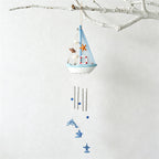CouldNook Mediterranean Bell Hanging - Nautical Sailboat Wall Ornament