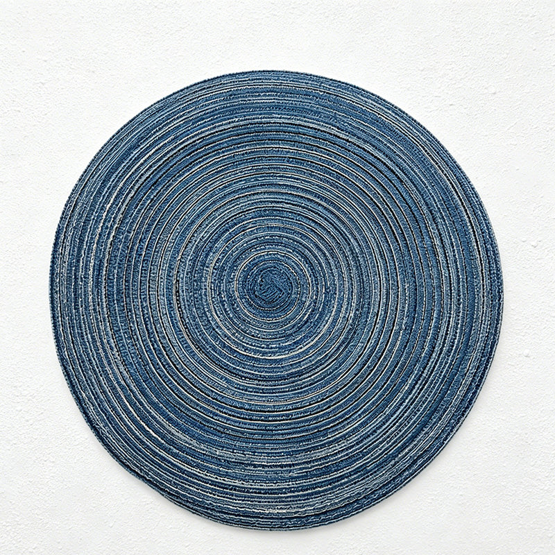 CouldNook Nordic Round Woven Placemat - Aesthetic Cotton Yarn Mat
