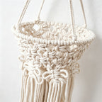 CouldNook Macrame Hanging Fruit Basket - Wall Storage Basket