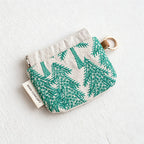 CouldNook Fake Lined Floral Drawstring Storage Pouch - Small Vanity Accent