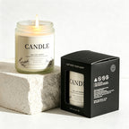 CouldNook Rose Sandalwood Scent Glass Jar Candle - Small Space Helper