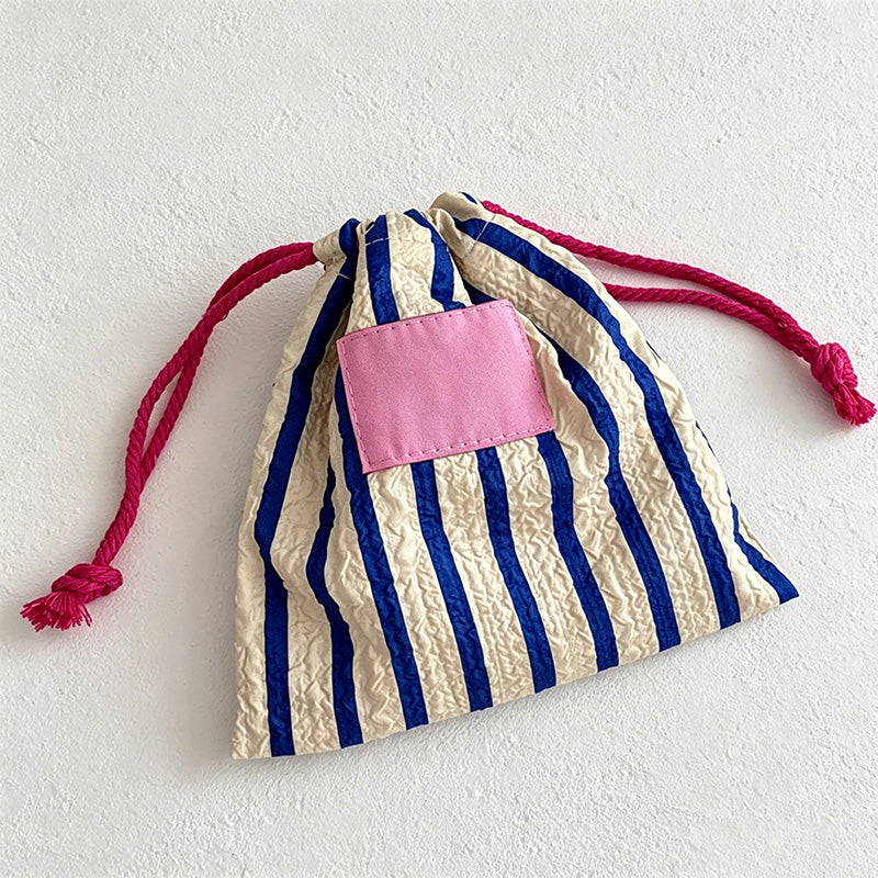 CouldNook Cake Bear Drawstring Bag - Soft Portable Accessory Pouch