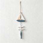 CouldNook Mediterranean Fish & Starfish Hanging - Coastal Shell Ornament
