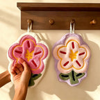 CouldNook Hanging Flower Shape Hanging Towel - Everyday Use Accent