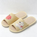 CouldNook Apple Animal Open Toe Slippers - Cheerful Room Accent