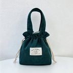 CouldNook Corduroy Mini Tote Cosmetic Bag - Vanity Carry Accent