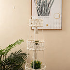 CouldNook Tiered Hanging Plant Basket - Wall Storage Organizer