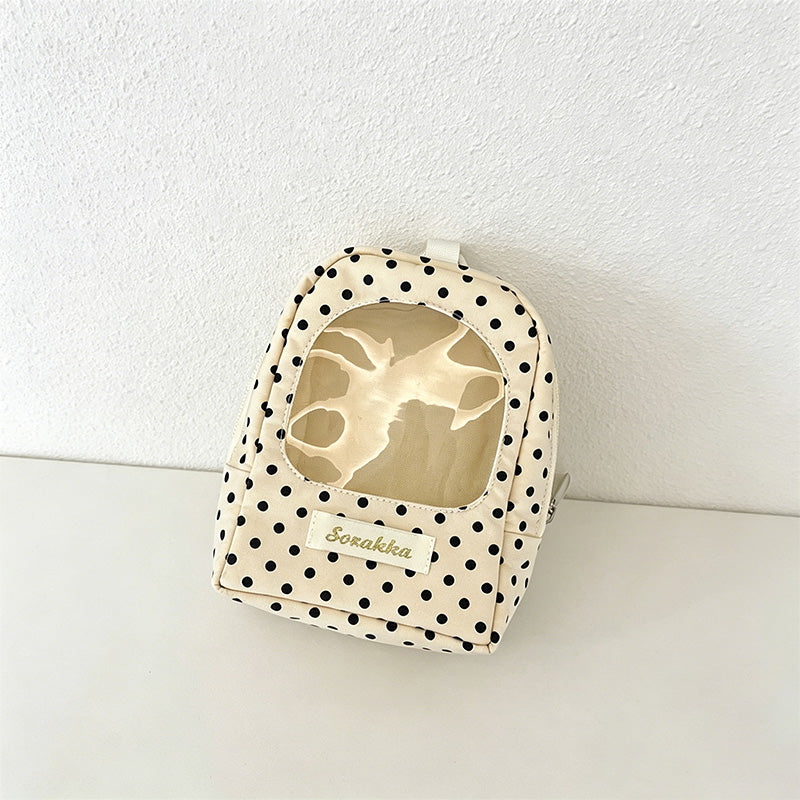 CouldNook Polka Dot Mini Window Pouch - Earbud Storage Case