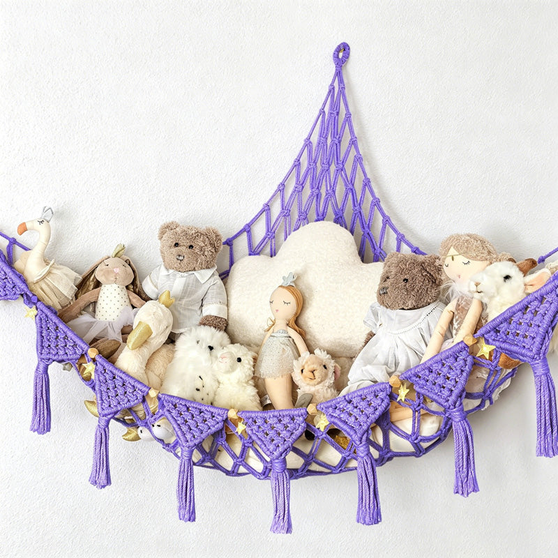 CouldNook Macrame Toy Hammock - Nursery Storage Decor