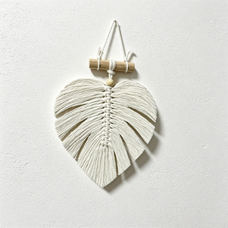 CouldNook Leaf Macrame Wall Hanging - Small Home Decor