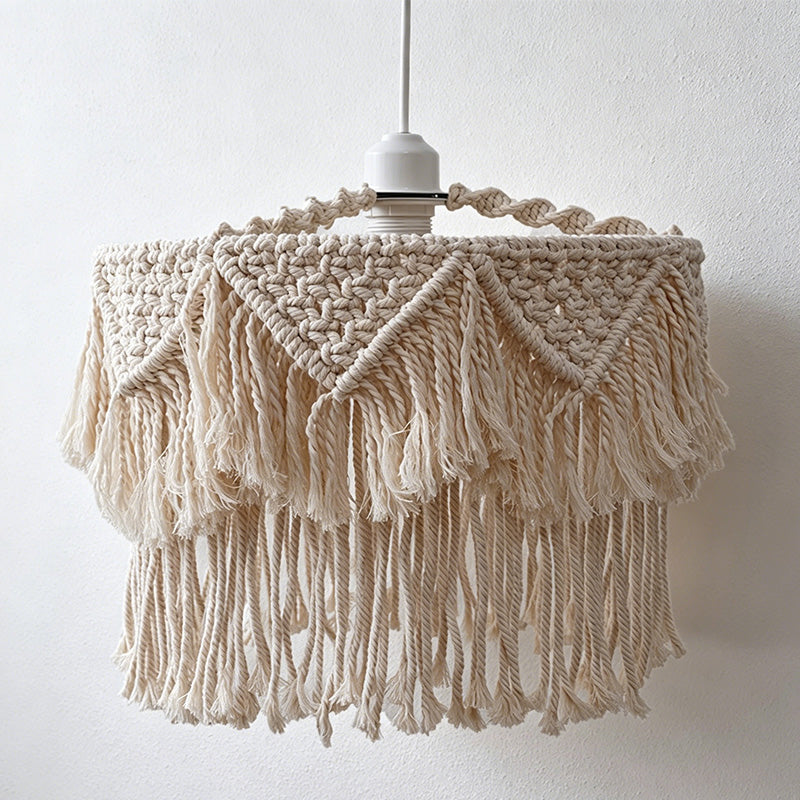 CouldNook Fringe Pendant Lamp Shade - Cozy Ceiling Light