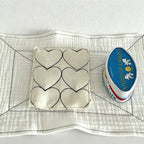 CouldNook Quilted Heart Fabric Coaster - Aesthetic insulated Table Mat