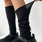 CouldNook Bow Detail Slouch Socks - Everyday Outfit Accent