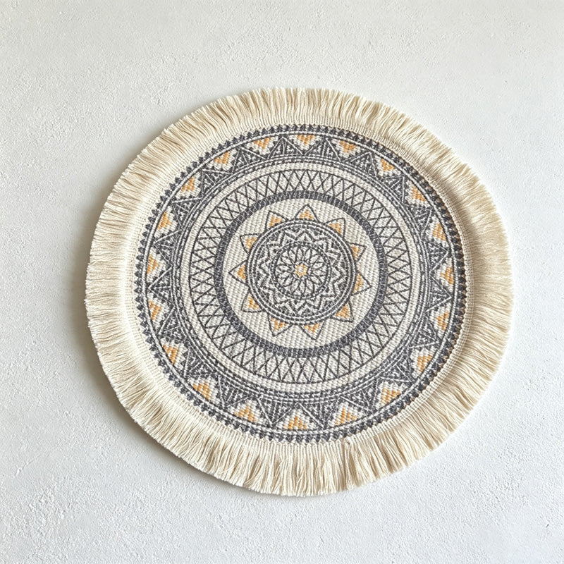 CouldNook Round Table Plate Table Placemat - Soft Home Detail
