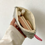 CouldNook Heart Quilted Mini Storage Pouch - Portable Makeup & Sanitary Bag